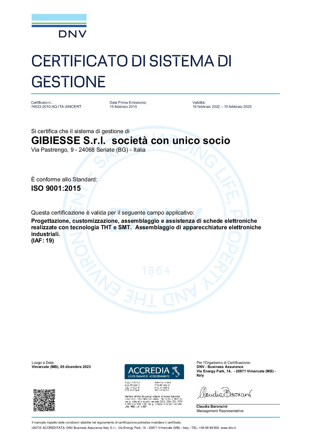 ISO9001 : 2015